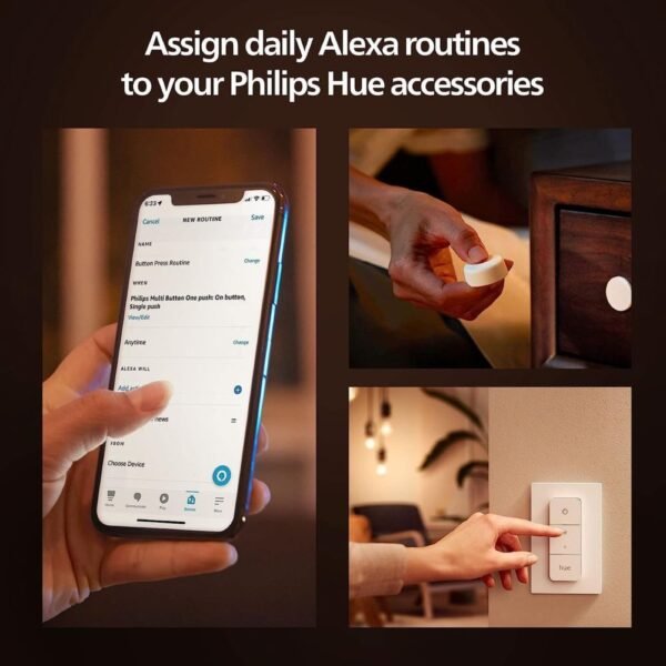 1 Pack Philips Hue Smart Dimmer Switch with Remote