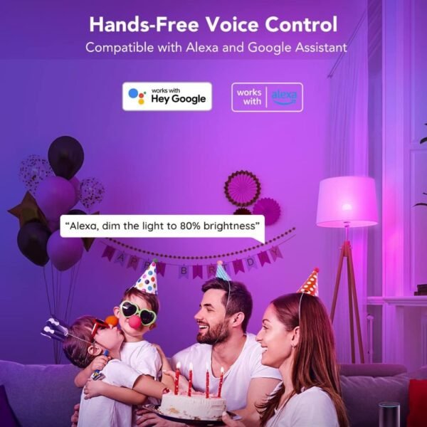 2 Pack Govee Smart RGBWW Color Light Bulbs