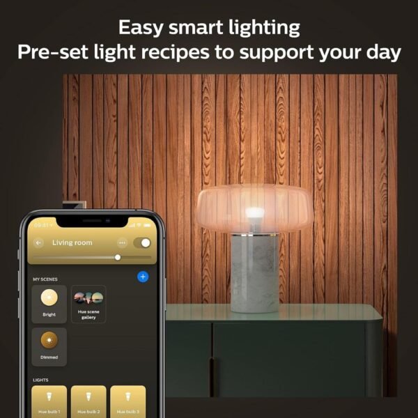 2 Pack Philips Hue Smart 75W A19 LED Bulb
