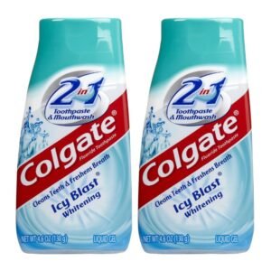 Colgate 2 in 1 Whitening Icy Blast Toothpaste & Mouthwash