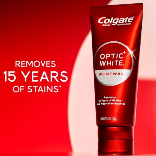 Colgate Optic White Renewal Teeth Whitening Toothpaste, 3 Pack, 3.0 oz