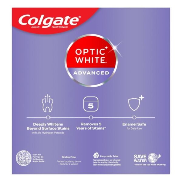Colgate Optic White Toothpaste Icy Fresh, 3 Pack, 3.2 oz