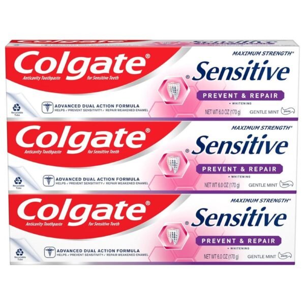 Colgate Sensitive Toothpaste with Whitening, 3 Pack