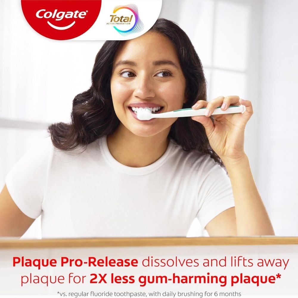 Colgate Total Plaque Pro Release Whitening Toothpaste 2 Pack, 3.0 oz
