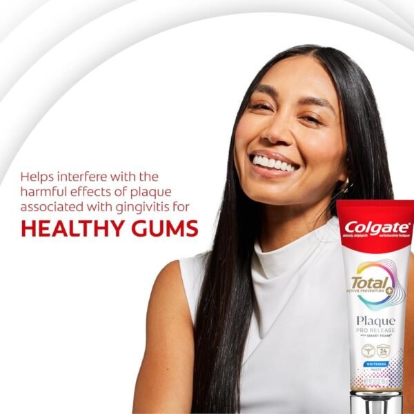 Colgate Total Plaque Pro Release Whitening Toothpaste 2 Pack, 3.0 oz