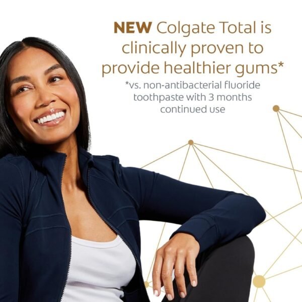 Colgate Total Whitening Toothpaste with Fluoride, 5.1 ounces (4 Pack)