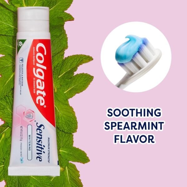 Colgate Whitening Toothpaste for Sensitive Teeth, 6 Oz (Pack of 3)