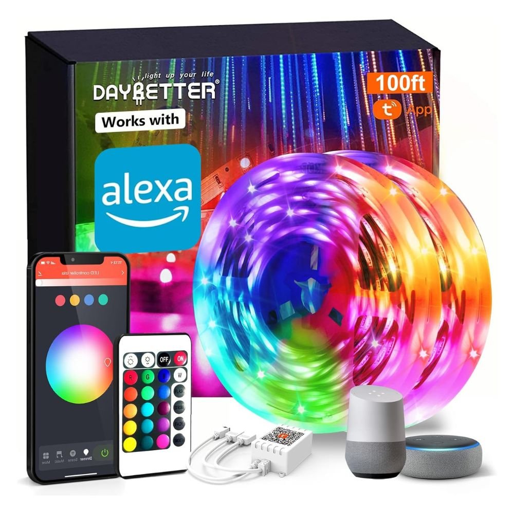 DAYBETTER Smart WiFi Led Lights 100ft