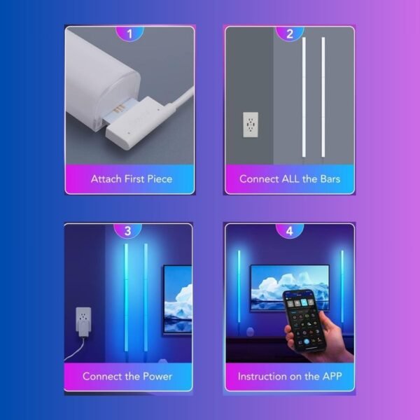 Govee Glide Wall Lights, RGBIC LED Light