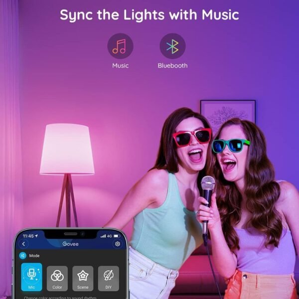 4 Pack Govee Smart Light Bulbs