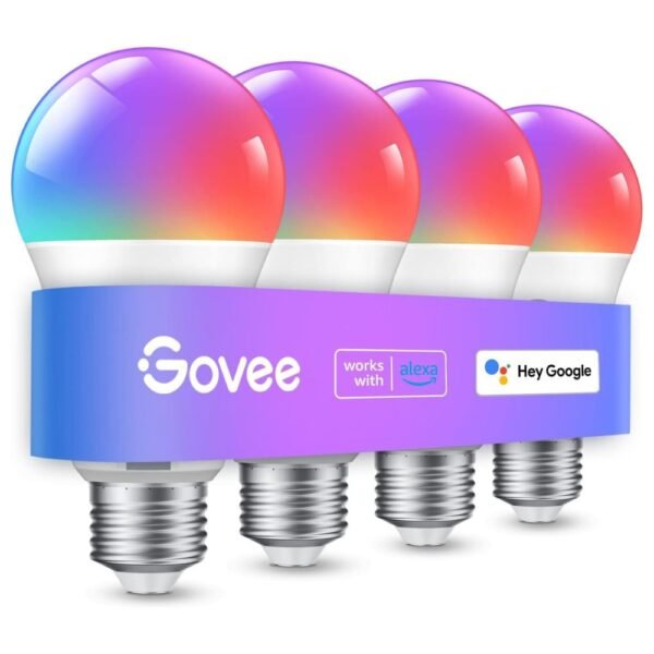 4 Pack Govee Smart Light Bulbs
