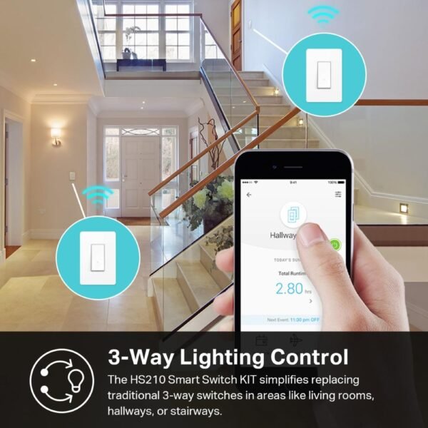 2 Pack Kasa Smart 3 Way Switch HS210 KIT
