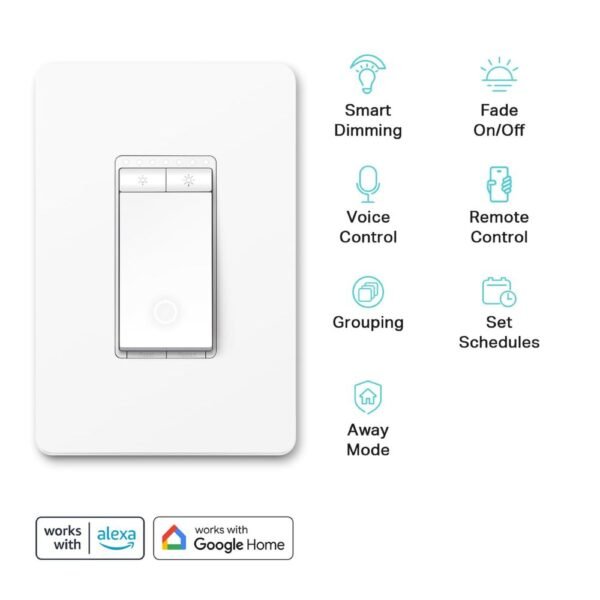 1 Pack Kasa Smart Dimmer Switch HS220