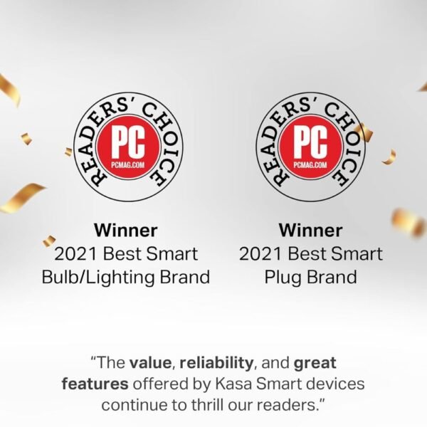 2 Pack Kasa Smart Light Bulbs, A19, 60 W 800 Lumens