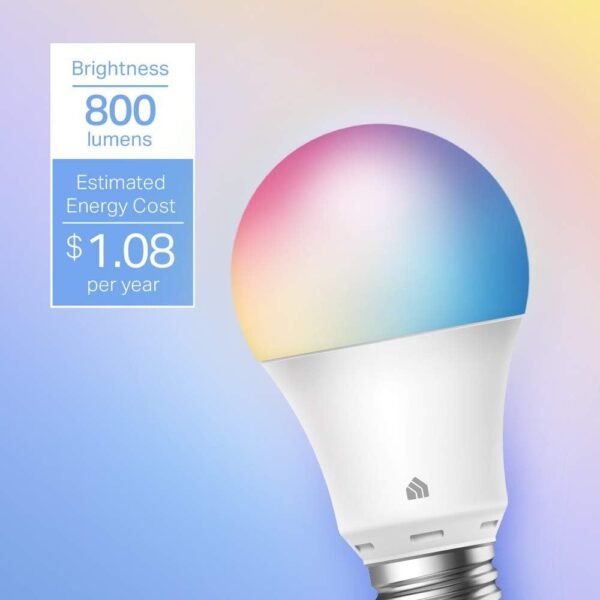 2 Pack Kasa Smart Light Bulbs, A19, 60 W 800 Lumens