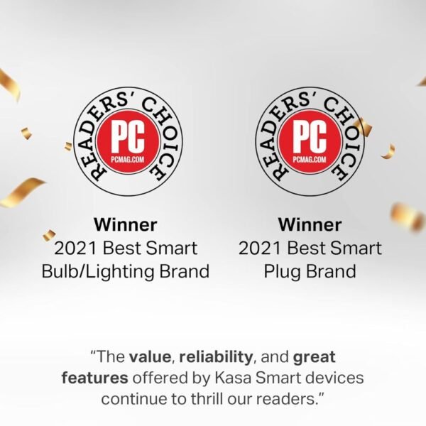 4 Pack Kasa Smart Light Bulbs, A19, 9W, 800Lumens