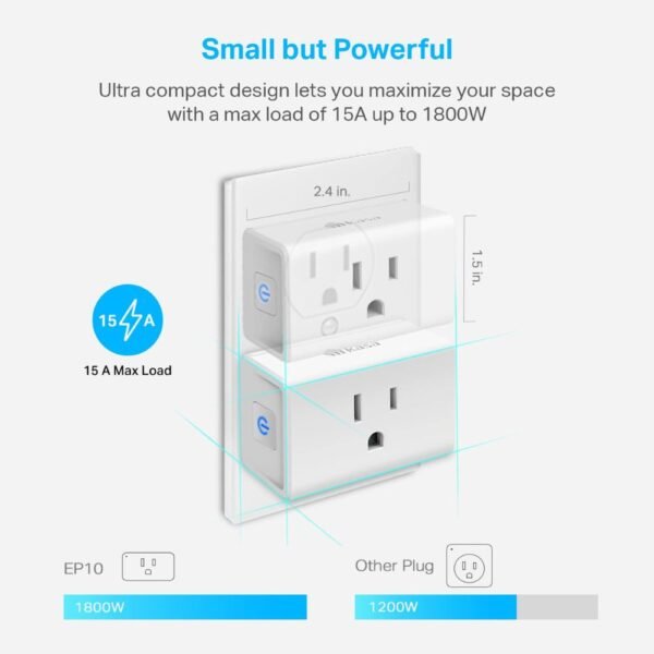 Kasa Smart Plug Ultra Mini 15A