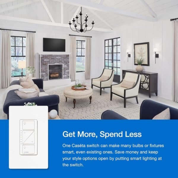 Lutron Caseta 3 Way Smart Dimmer Light Switch Kit