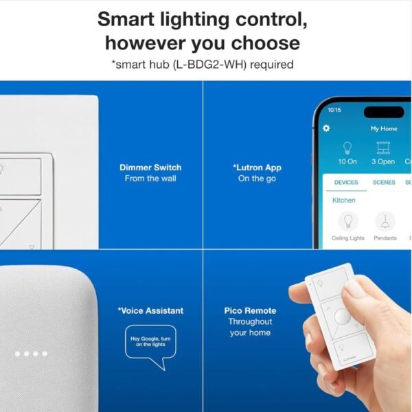 150W Lutron Caseta Original Smart Dimmer Switch Kit
