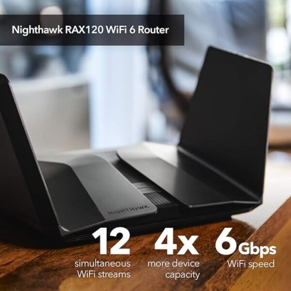 NETGEAR Nighthawk WiFi 6 Router (RAX120)