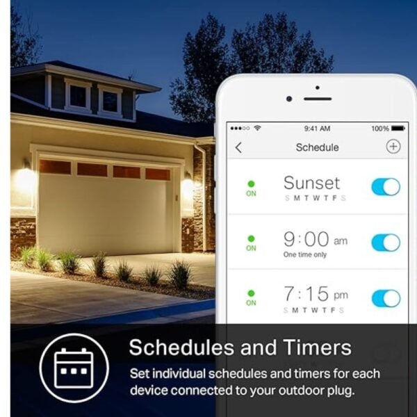 Smart Home Wi-Fi Outlet with 2 Sockets