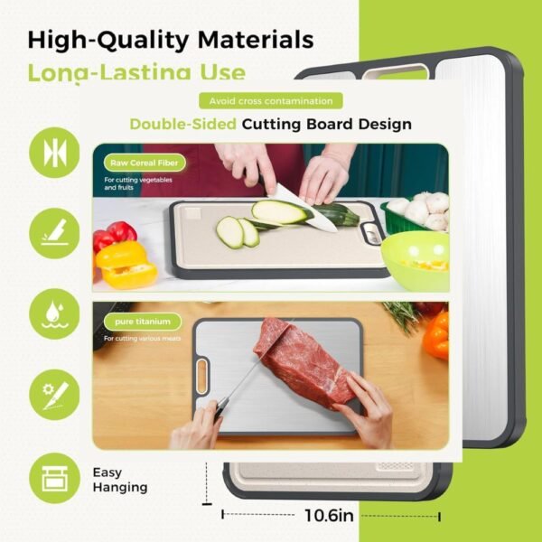 Titanium Cutting Board for Kitchen