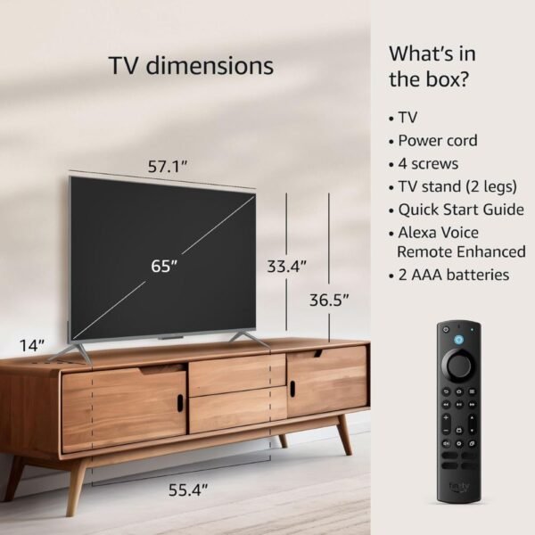Amazon Fire TV 65" Omni QLED Series 4K UHD Smart TV