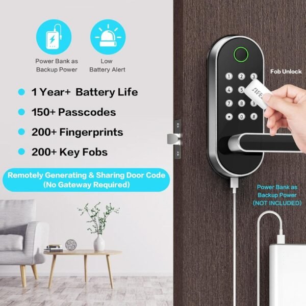 Keyless Entry Fingerprint Smart Lock
