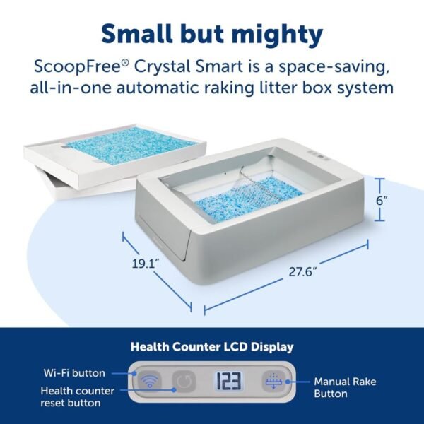 Scoop Free Crystal Pro Self-Cleaning Automatic Litter Box