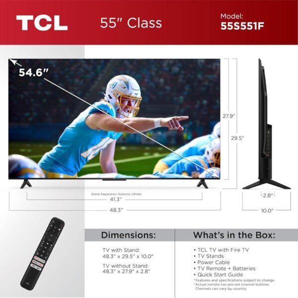 TCL 55-Inch Class S5 UHD 4K LED Smart TV