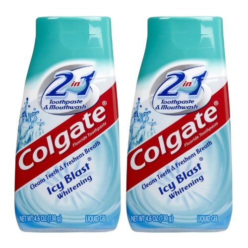 Colgate 2 in 1 Whitening Icy Blast Toothpaste & Mouthwash