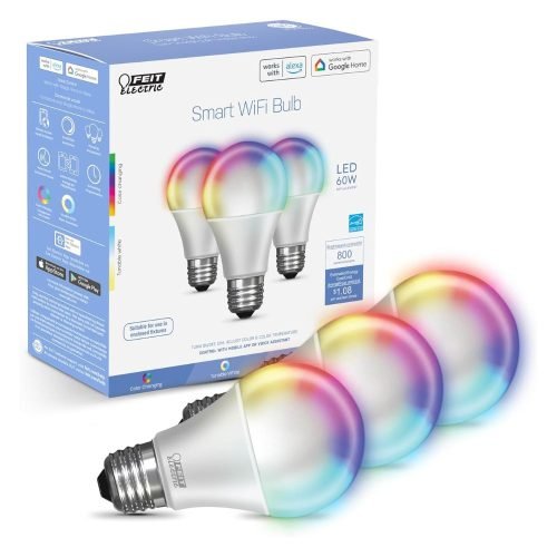 3 Pack Feit Electric Smart Light Bulbs with RGB Color Changing